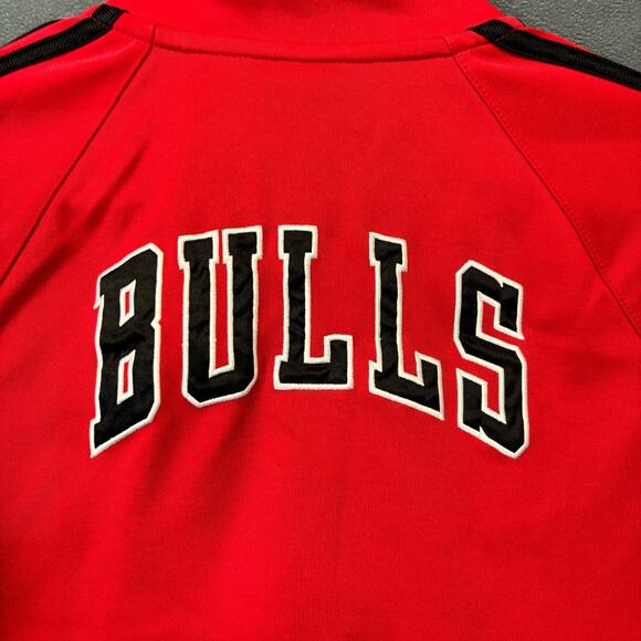 Chicago Bulls Jacket Mens XS Adidas x NBA Embroidered Logo Full Zip Basketball - Picture 7 of 12